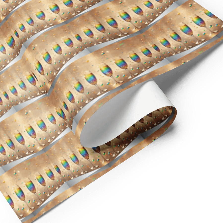 Rainbow Celebration Toast Wall Wrapping Paper Set product image (7)