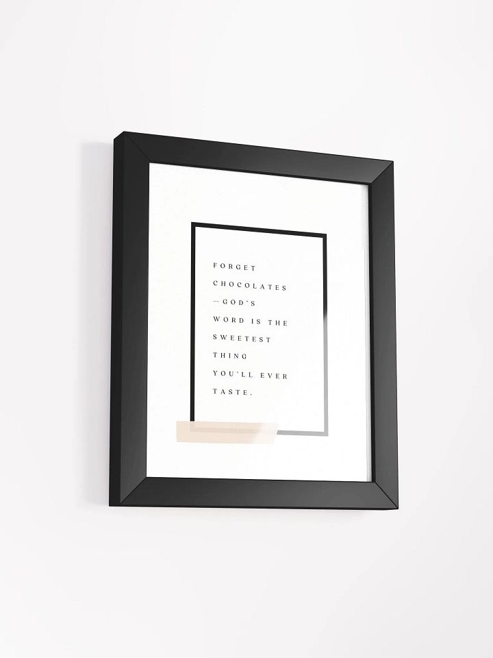 Forget chocolates—Framed Poster product image (44)