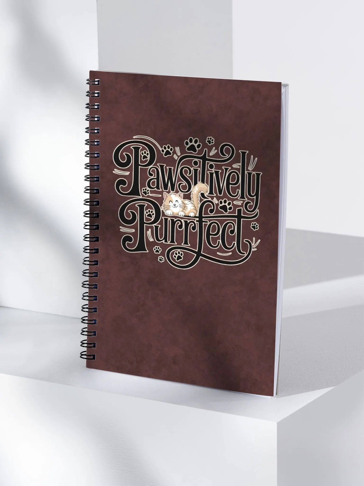 Pawsitively Purrfect Cat Spiral Notebook product image (3)