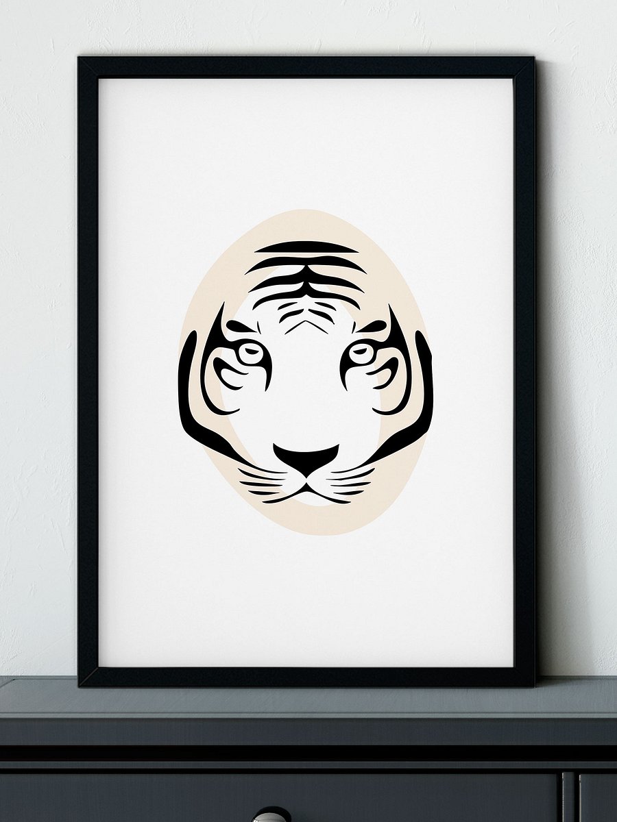 The Watcher - Minimalist Tiger Print product image (1)