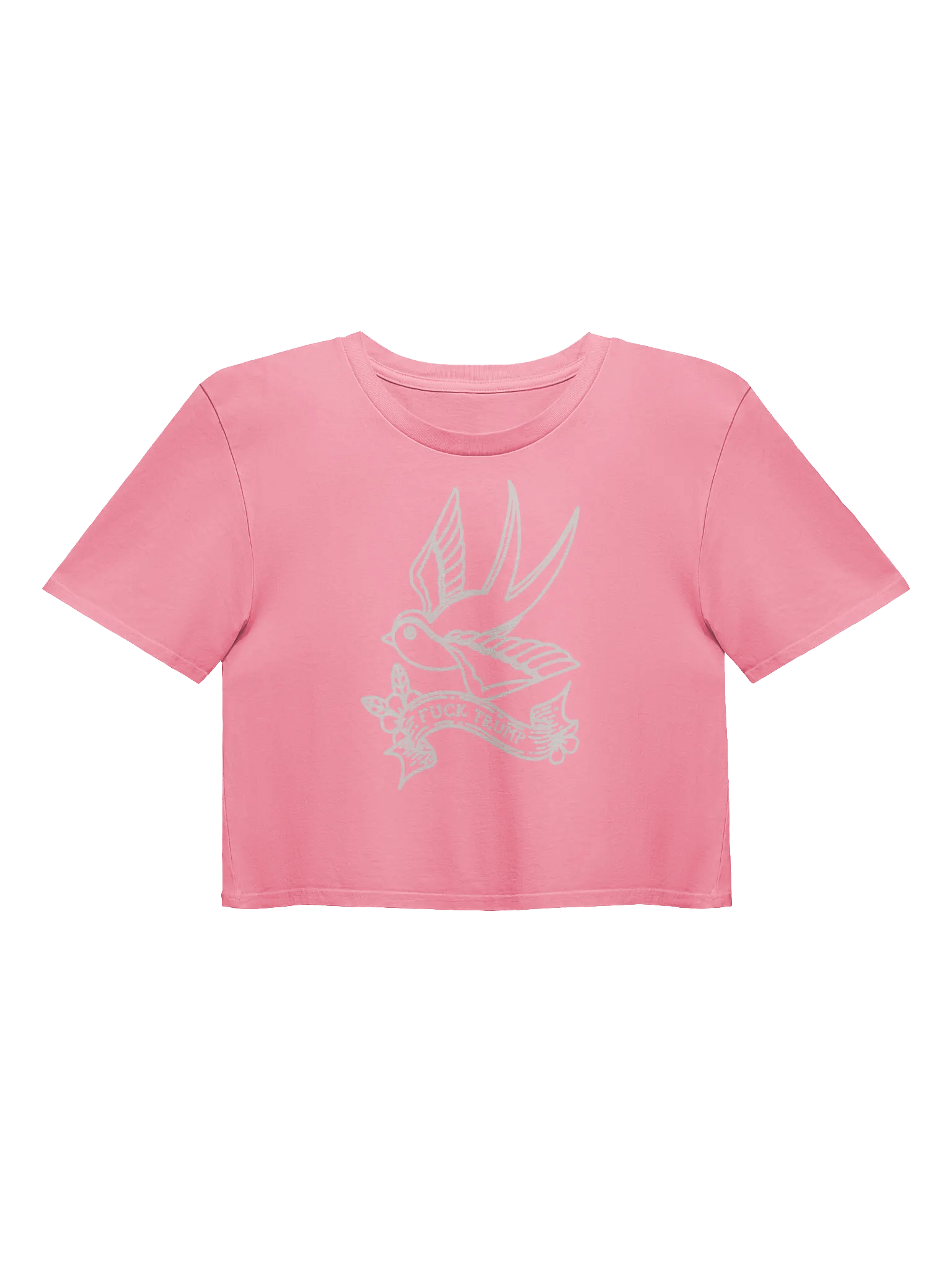 F*ck Trump Tattoo Sparrow Cropped T-shirt product image (1)