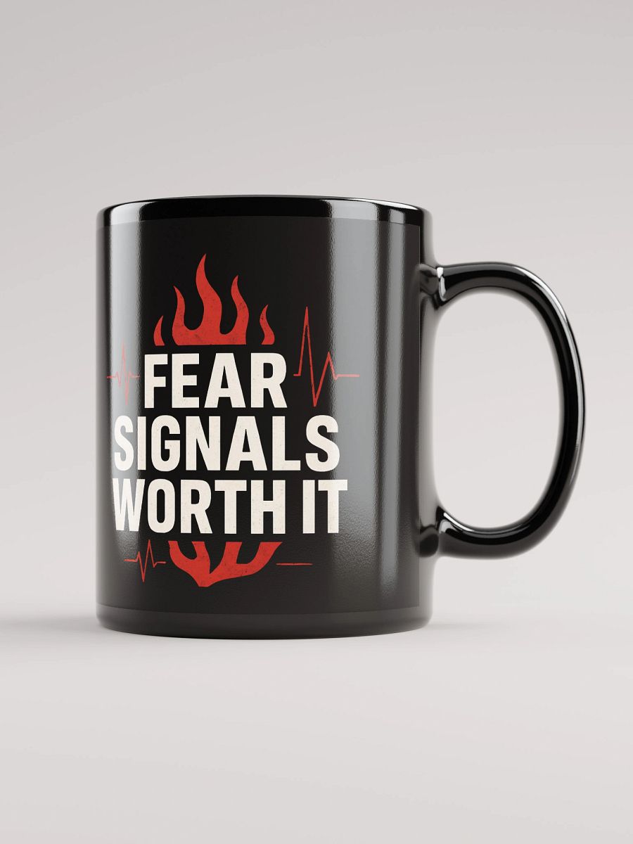 Unlock Your Courage with Halle Berry’s Inspiring Quote: Fear Signals Worth It — Transform Your Life One Sip at a Time with Our Exclusive Motivational Mug product image (1)