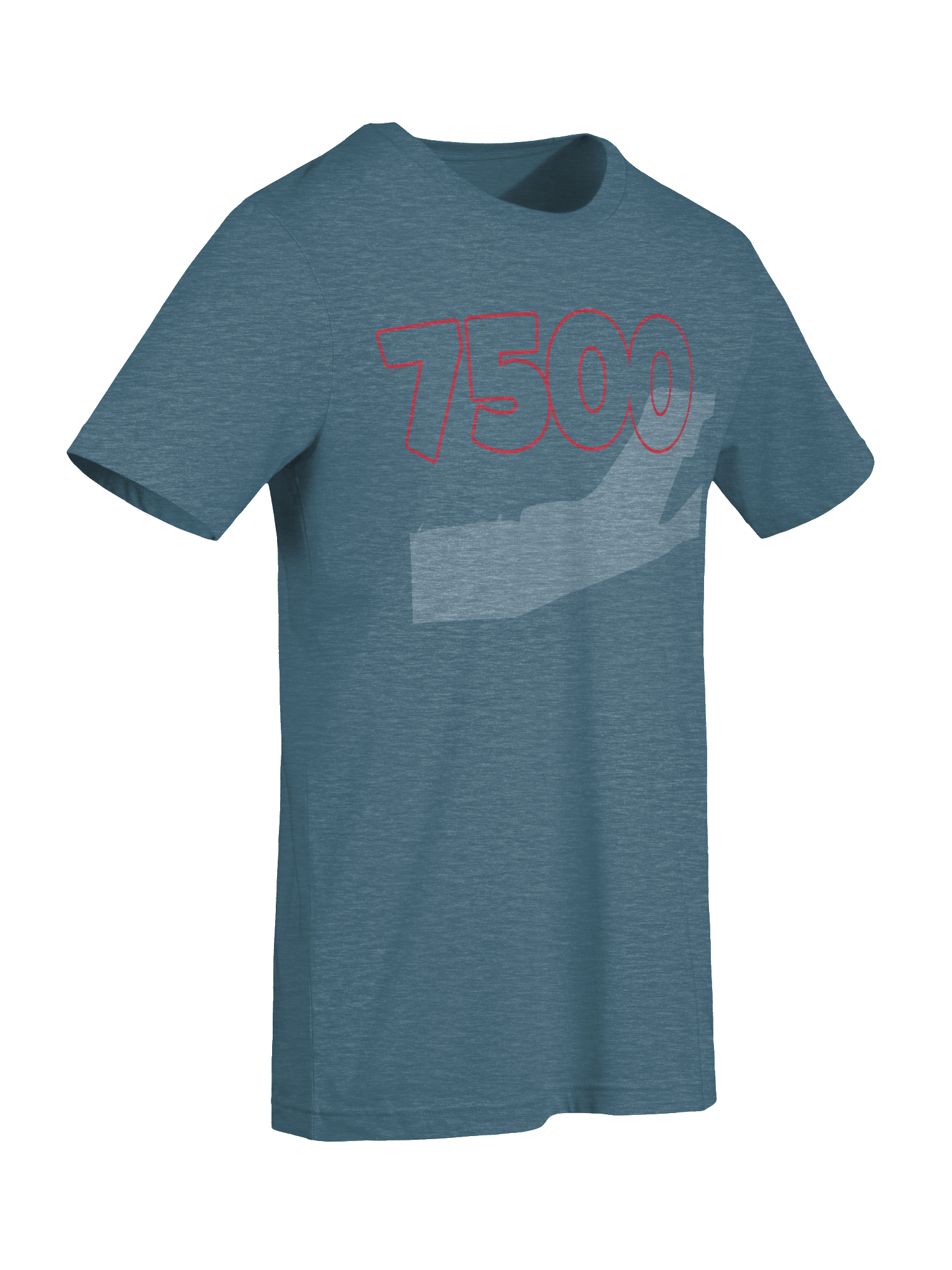 Abstract 7500 Red Line T-Shirt product image (35)