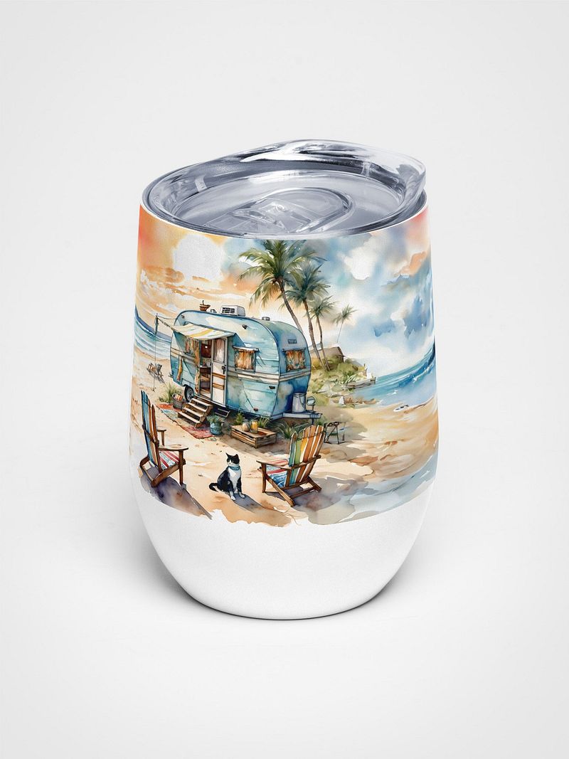 Tropical Sunset Wine Tumbler