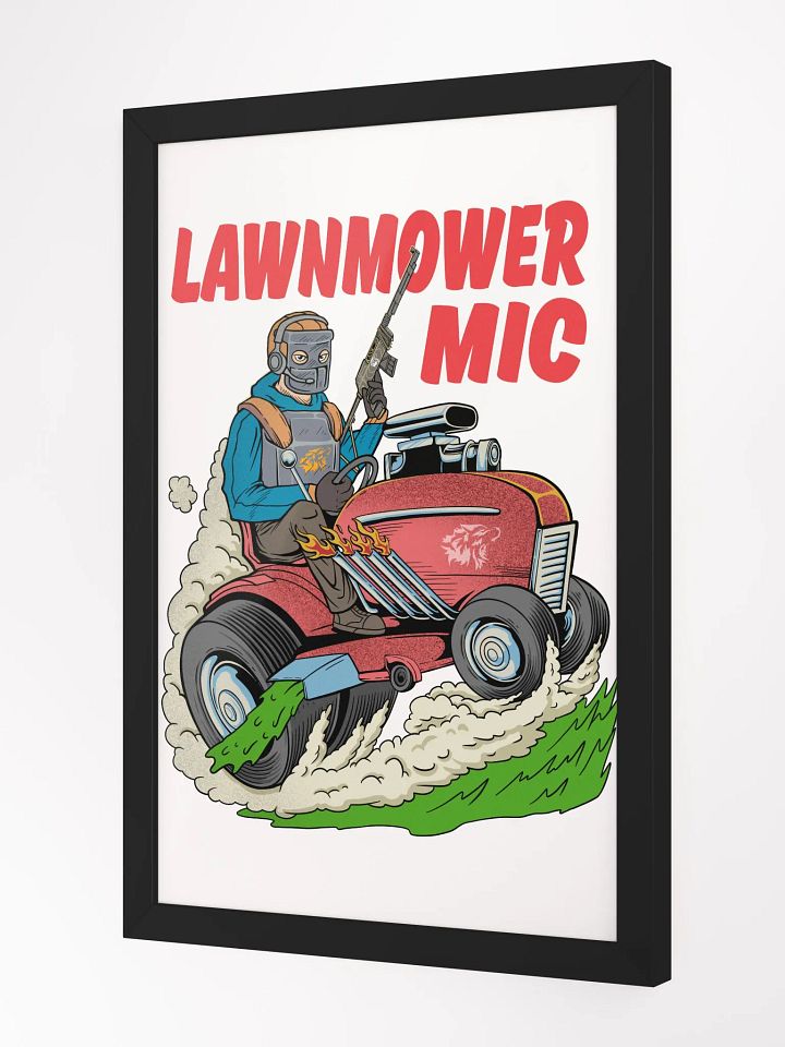 Lawnmower Mic | Framed Poster product image (2)