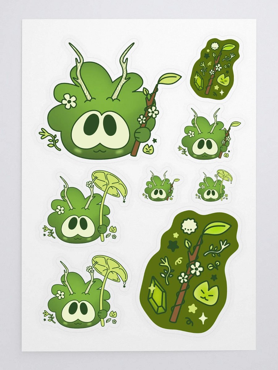 wild forest puffle sticker sheet product image (3)