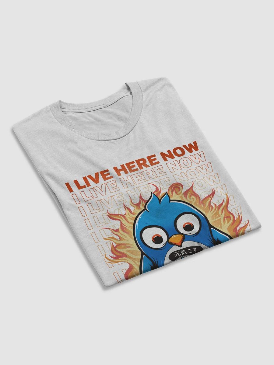I live here now - genki desu triblend t-shirt product image (5)