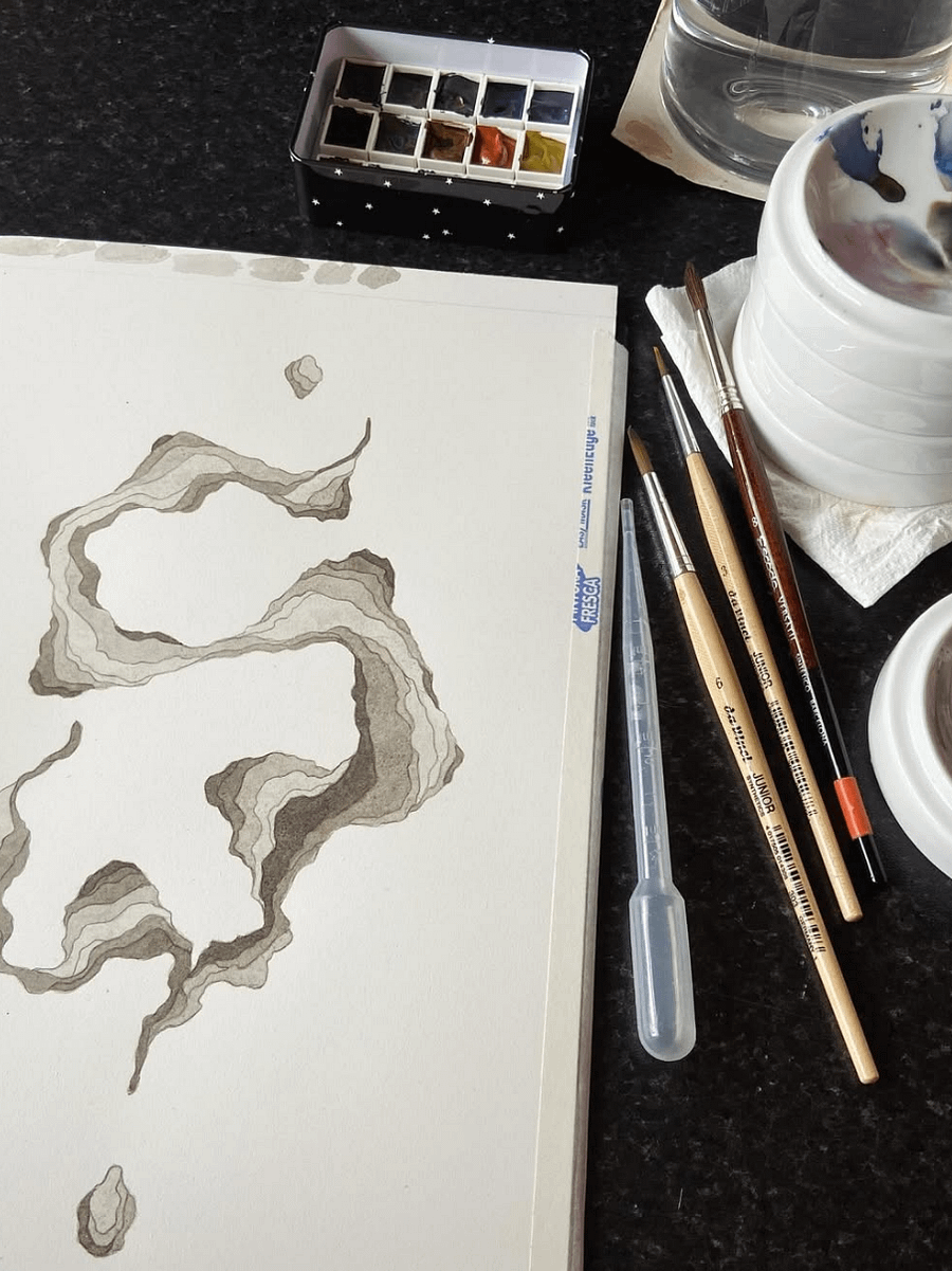 original painting : smoke ii product image (3)