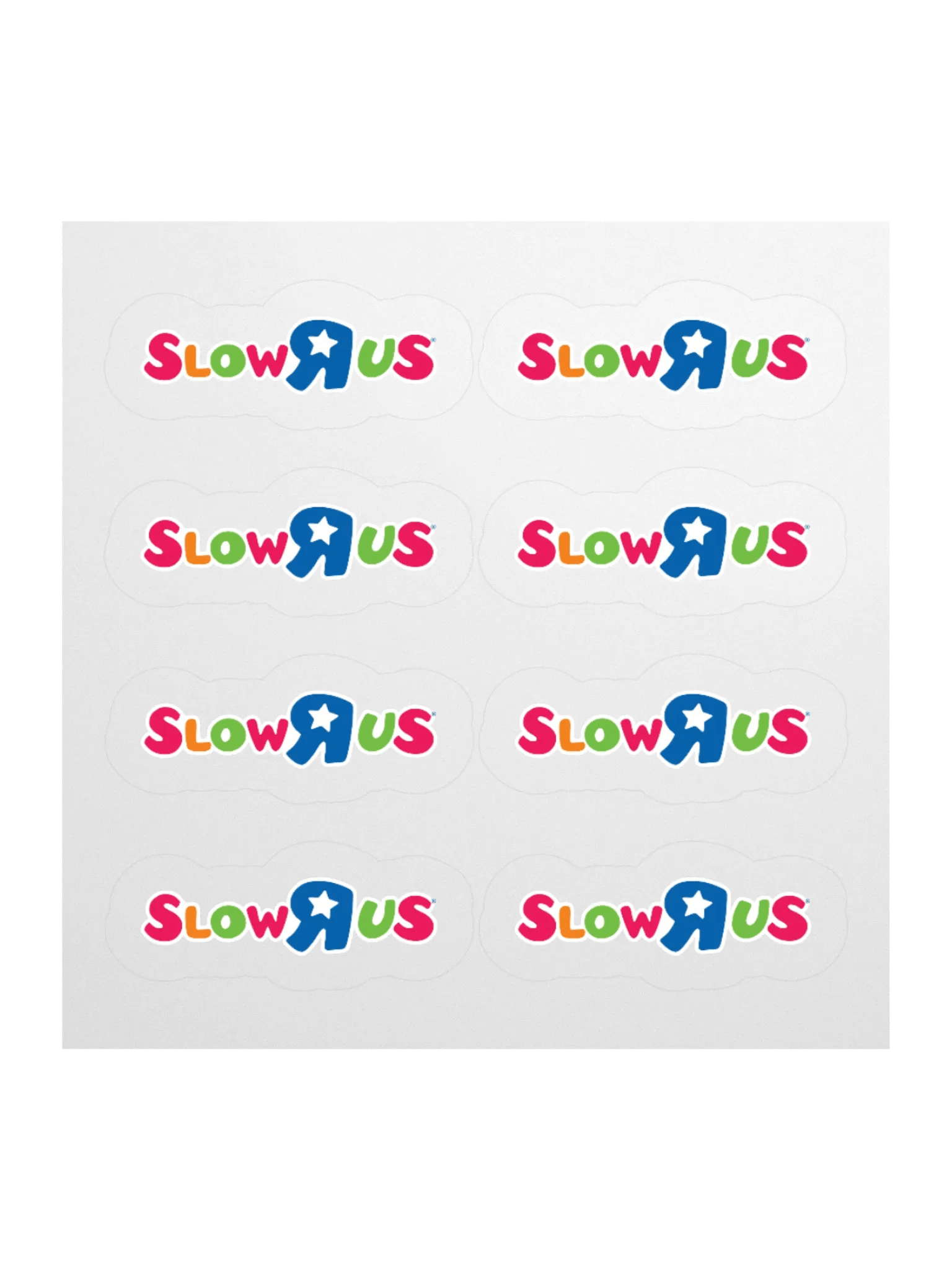 SLOW-R-US STICKERS (8-PACK) product image (1)