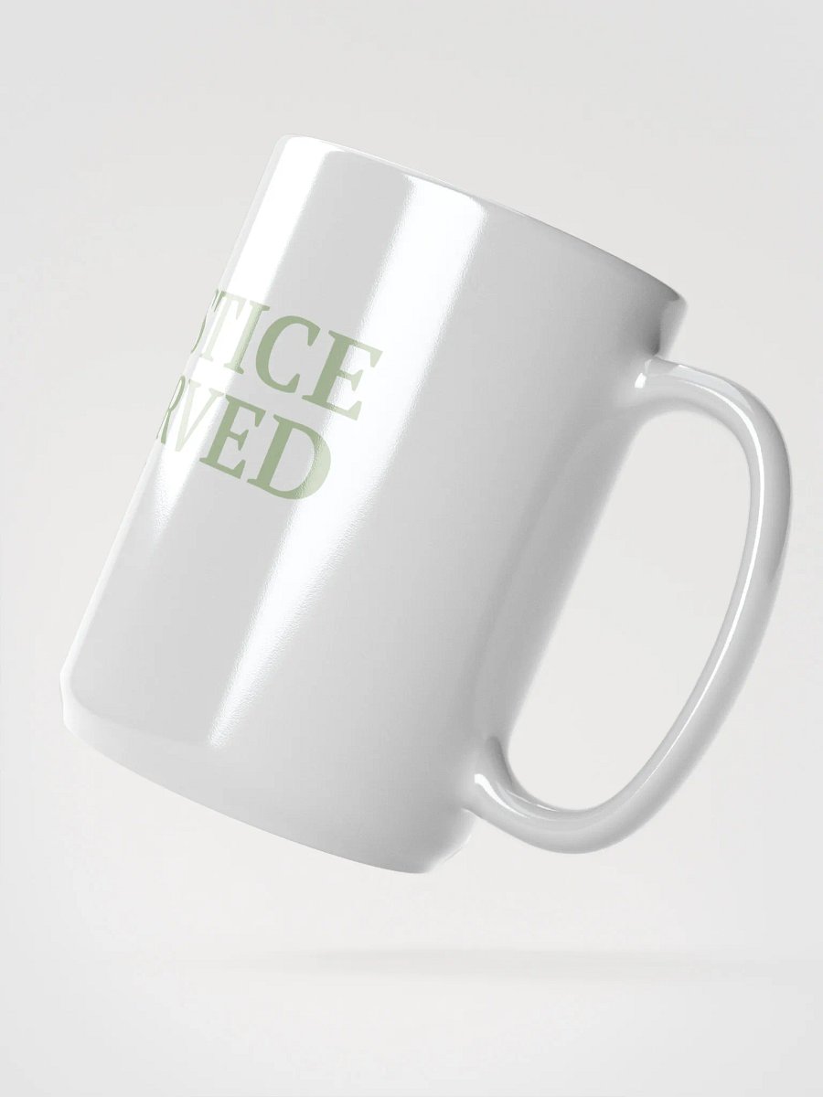 Justice Served TV White Glossy Mug product image (3)