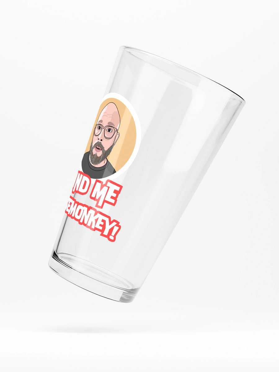 Find me, josemonkey! Pint Glass product image (4)