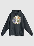 Garden Whispers: Bunny and the Primula Zebra Blues Unisex Hoodie - Double-Sided Design, Ultra Soft, Relaxed Fit product image (1)