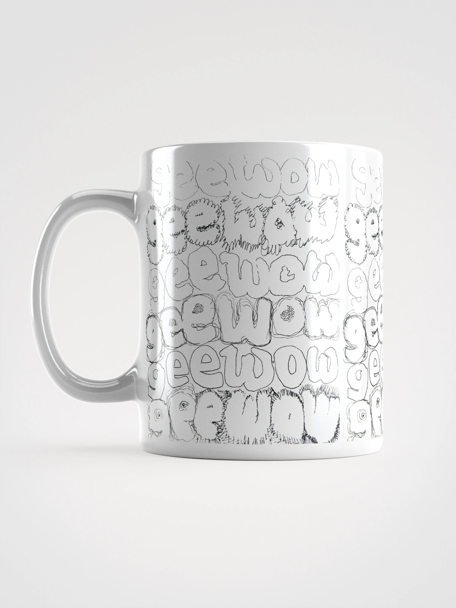 Gee Wow White Glossy Mug product image (18)