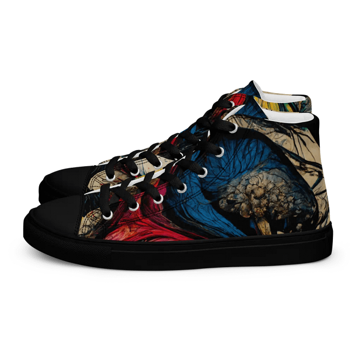 Yin-Yang Swirl High Top Canvas Shoes product image (1)