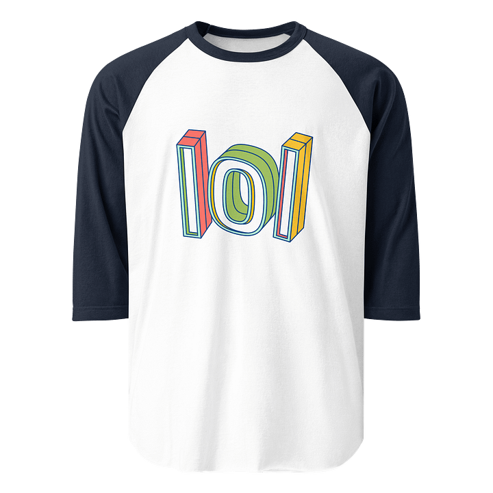 Fun 3D 'LOL' Graphic Long Sleeve T-Shirt product image (1)