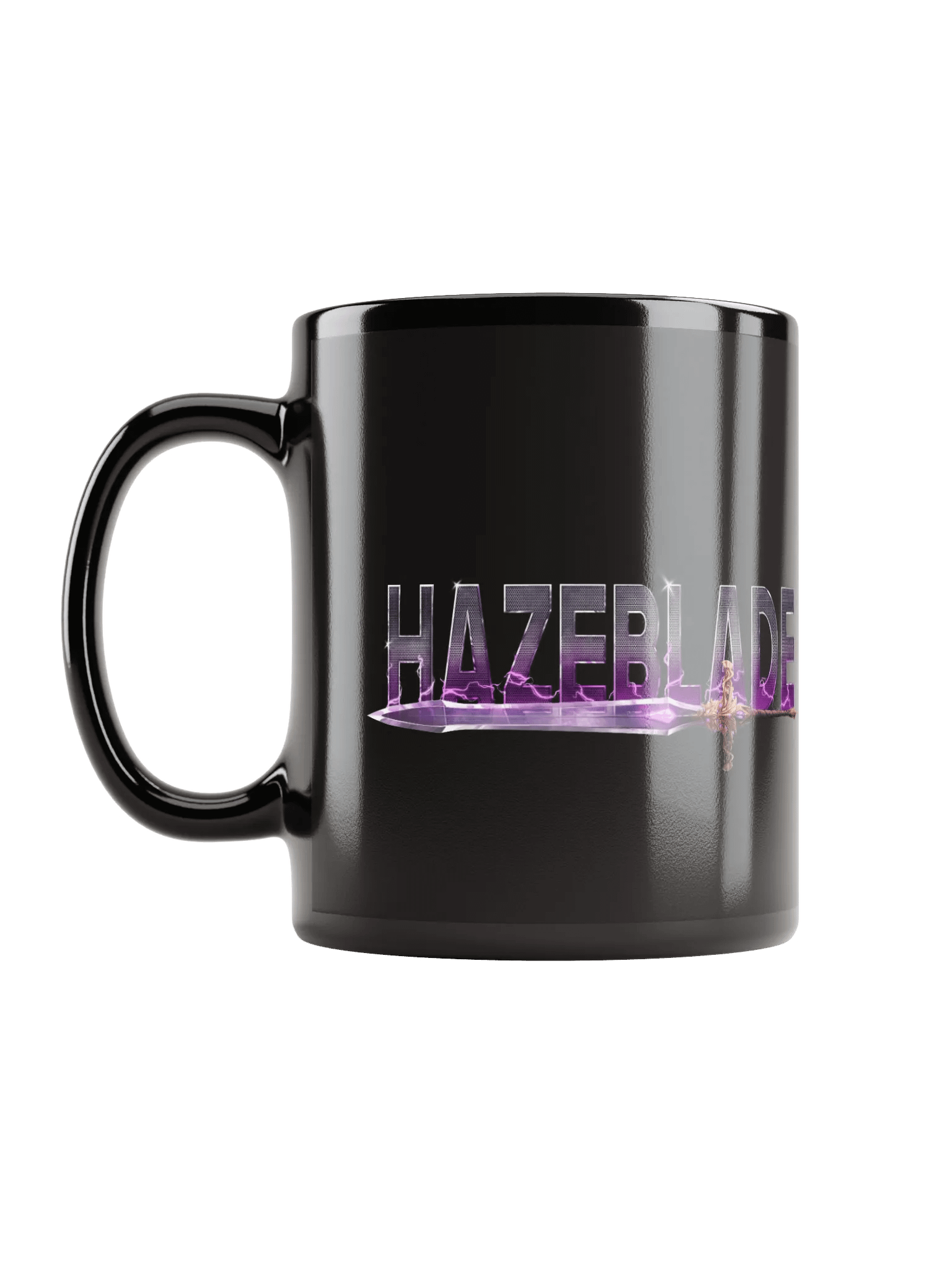 Hazeblade Lightning Sword Black Glossy Mug product image (6)