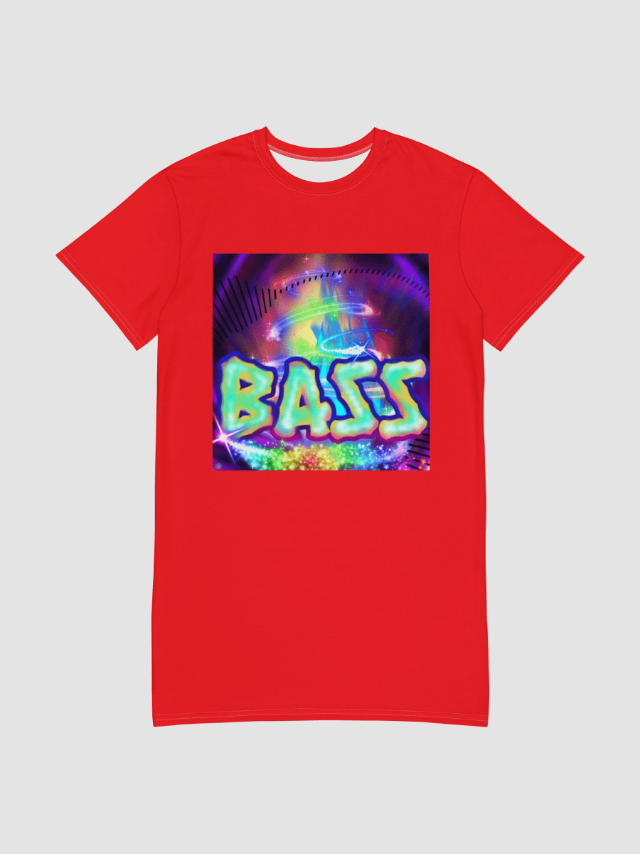 Hyper Bass Long T-Shirt Dress [Red] product image (1)