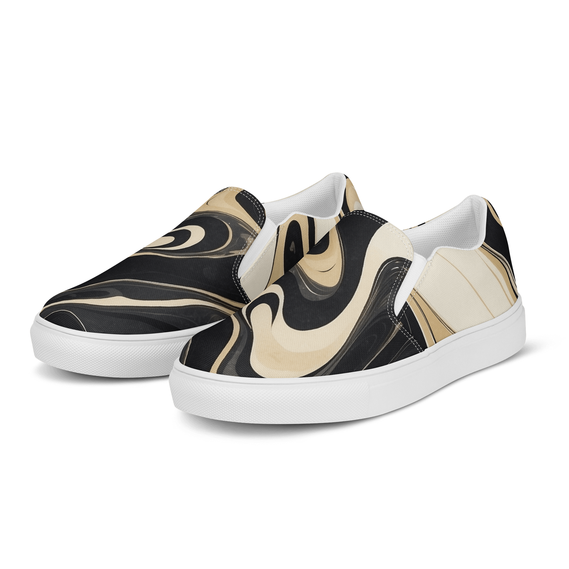 Marbled Swirl Men's Slip-On Shoes product image (3)