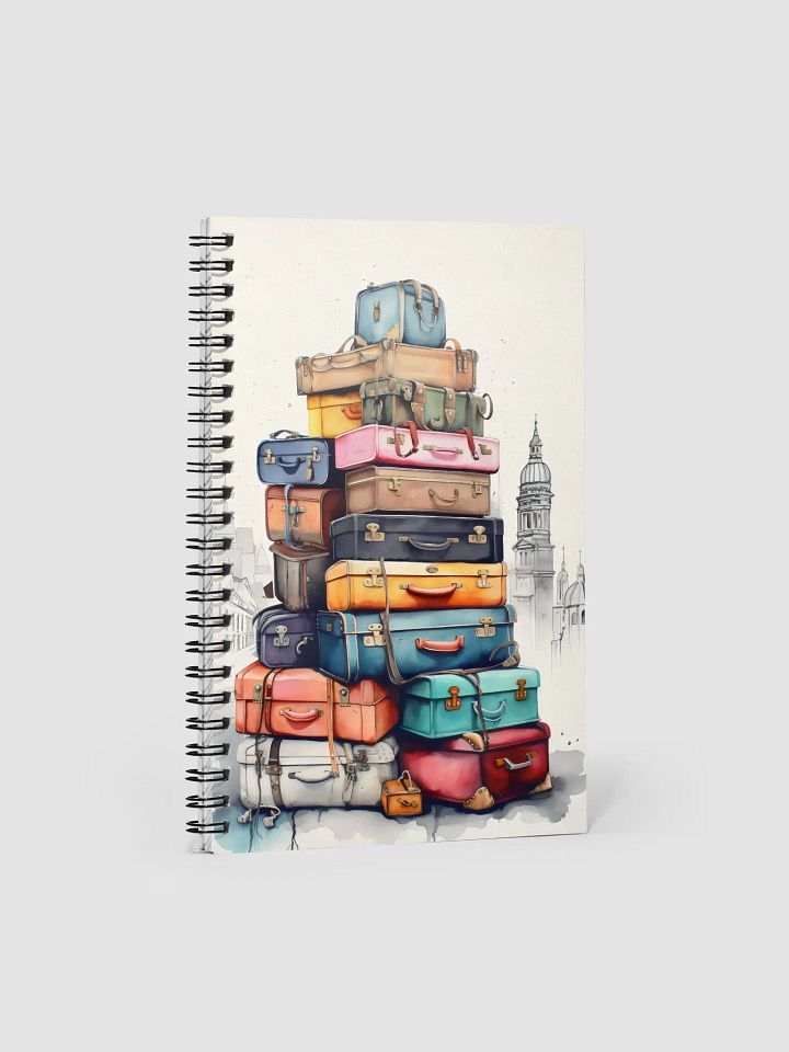 suitcase tower stack cityscape notebook product image (1)