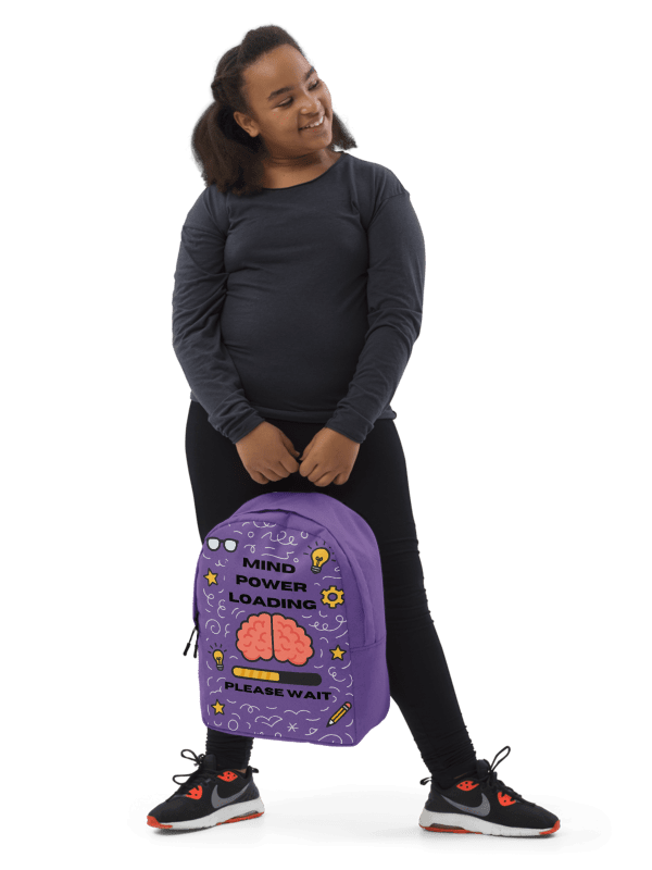 Mind Power Loading… Please Wait Backpack (Soir Purple) product image (2)