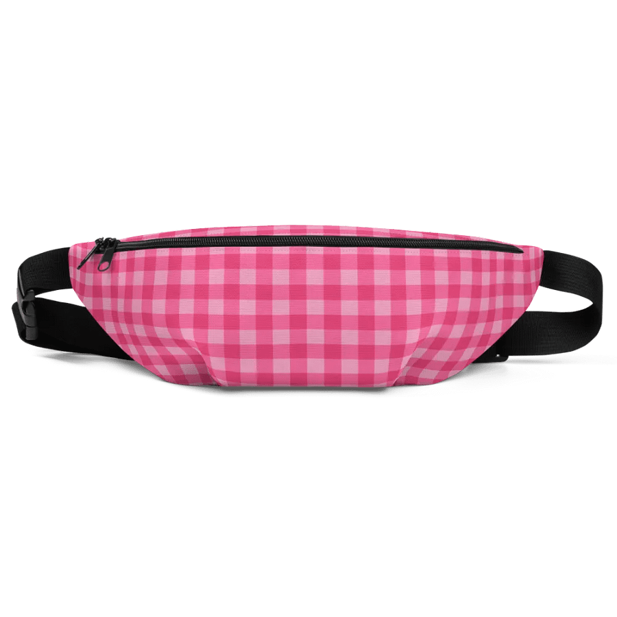 Bright Pink Checkered Plaid Fanny Pack product image (2)
