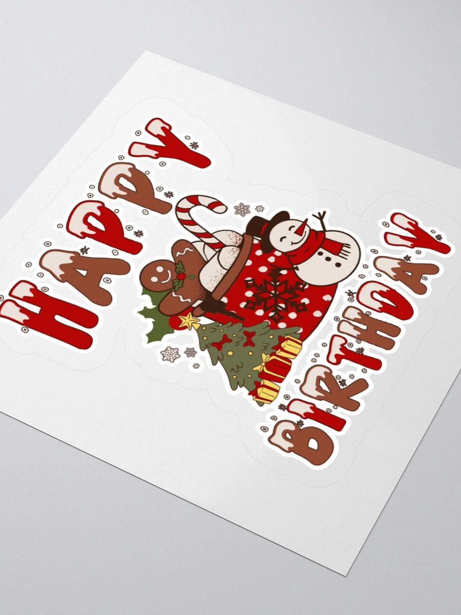 Happy Birthday (Christmas) Sticker product image (3)