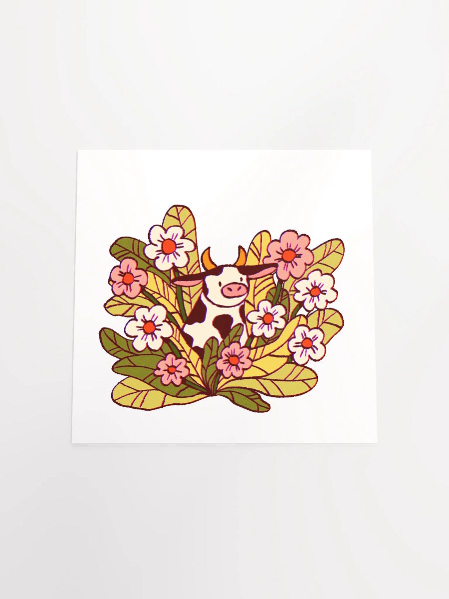 Flower Cow Art Print product image (5)