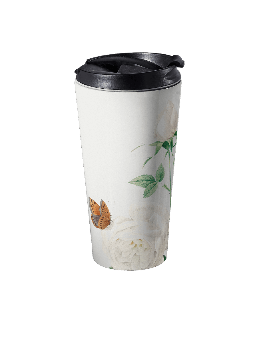 White Roses. Stainless Steel Mug product image (2)