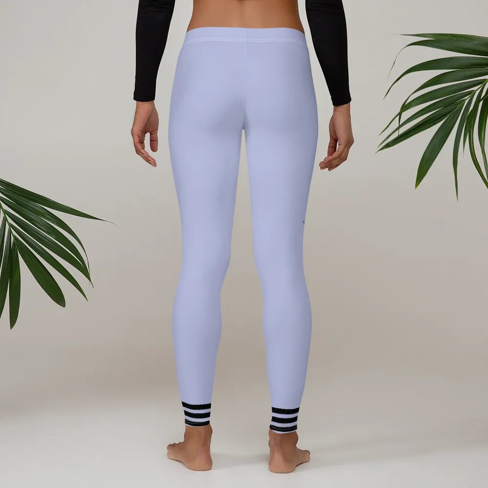 All-Over Print Leggings-Backfill Perana colour with Pink Lady design, black stripes. product image (3)