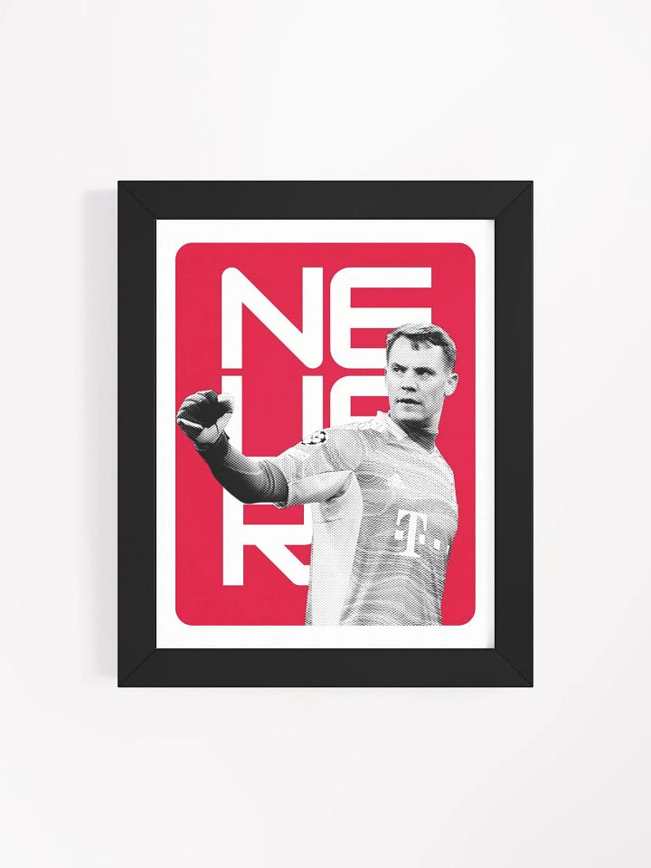Manuel Neuer BW Bayern Munich Name Art Framed Print product image (1)