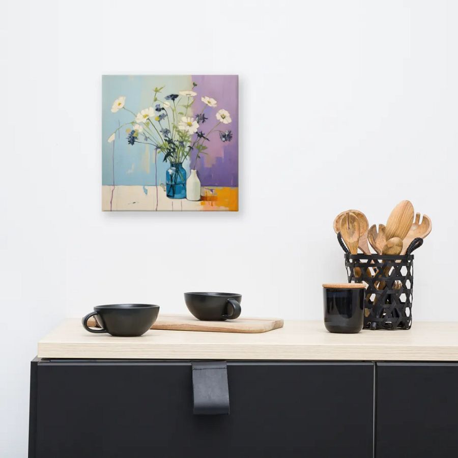 Art2401-60 Vase Flowers Still Life - Canvas Print - sm product image (5)