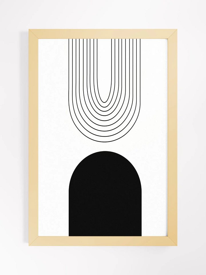 Minimalist Vase and Leaves Framed Poster product image (4)
