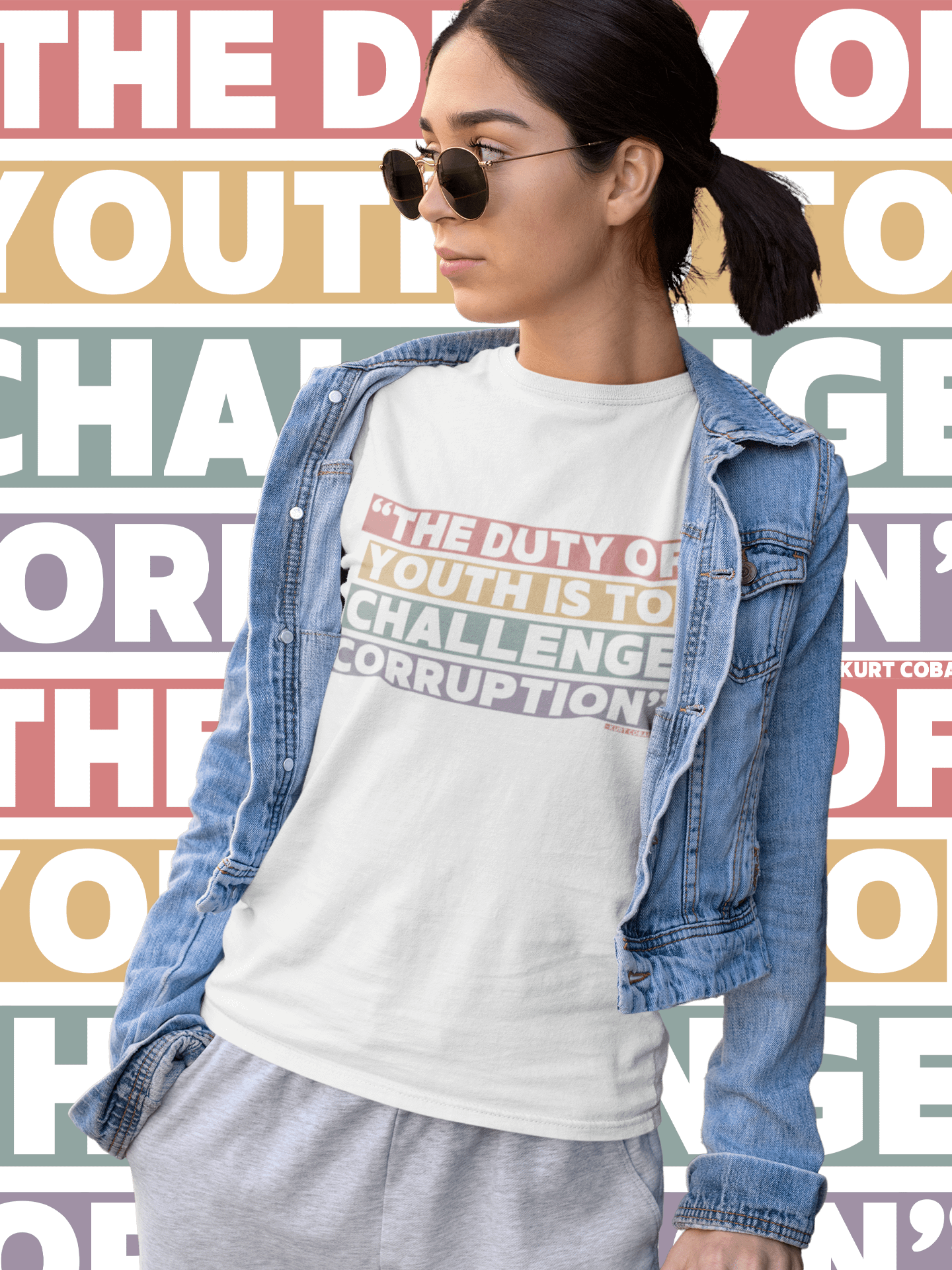 The Duty of Youth is to Challenge Corruption Quote T-Shirt - Being Liberal product image (1)