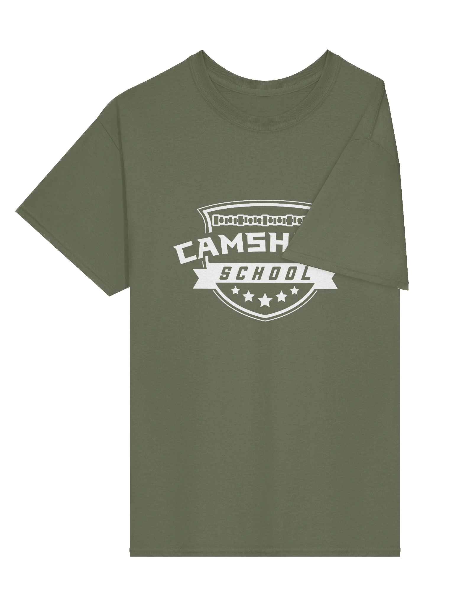 T-shirt - White on Military Green product image (3)