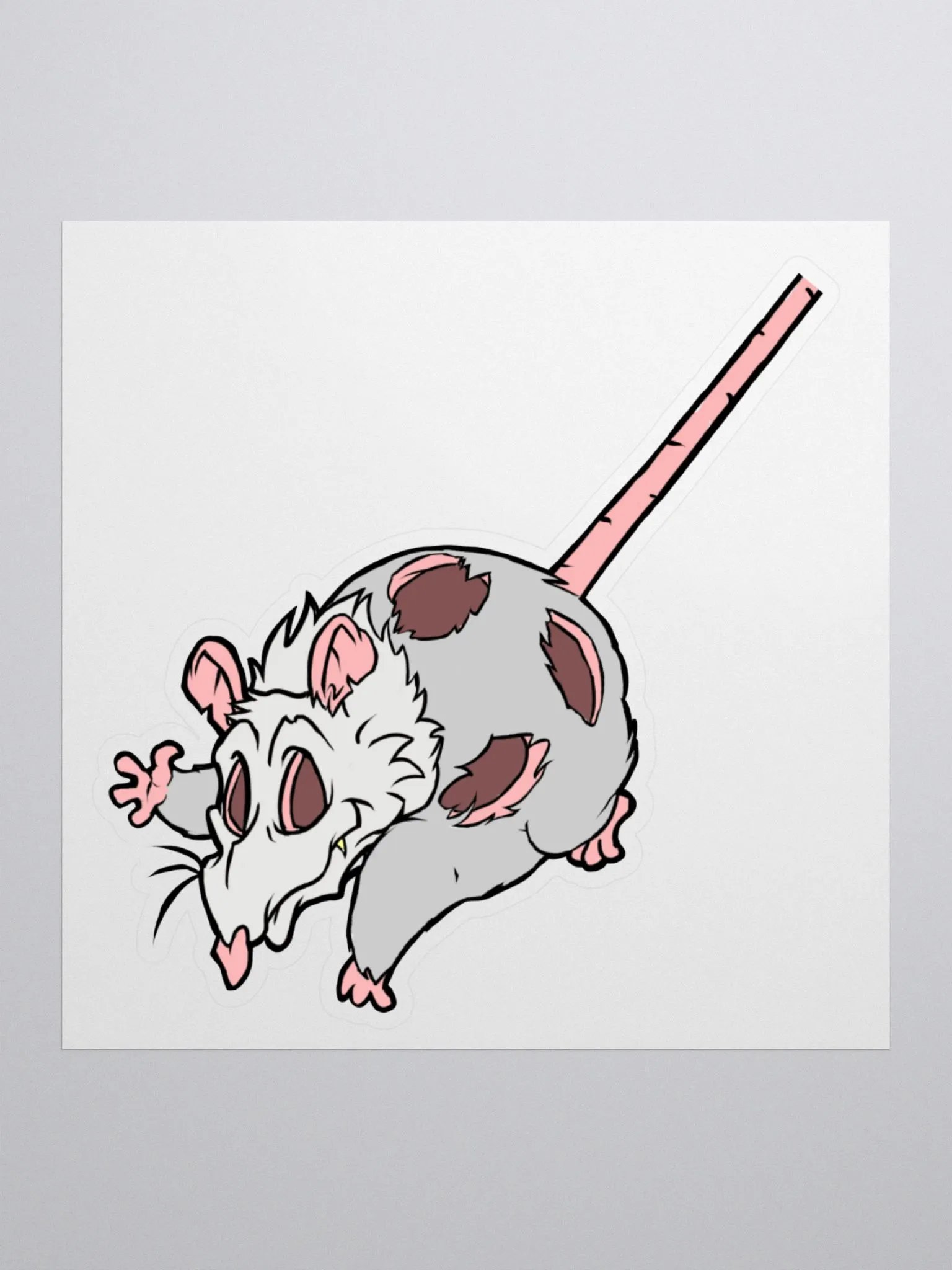 Hanglin' Out Wiffle Possum [Kiss Cut Stickers] product image (1)