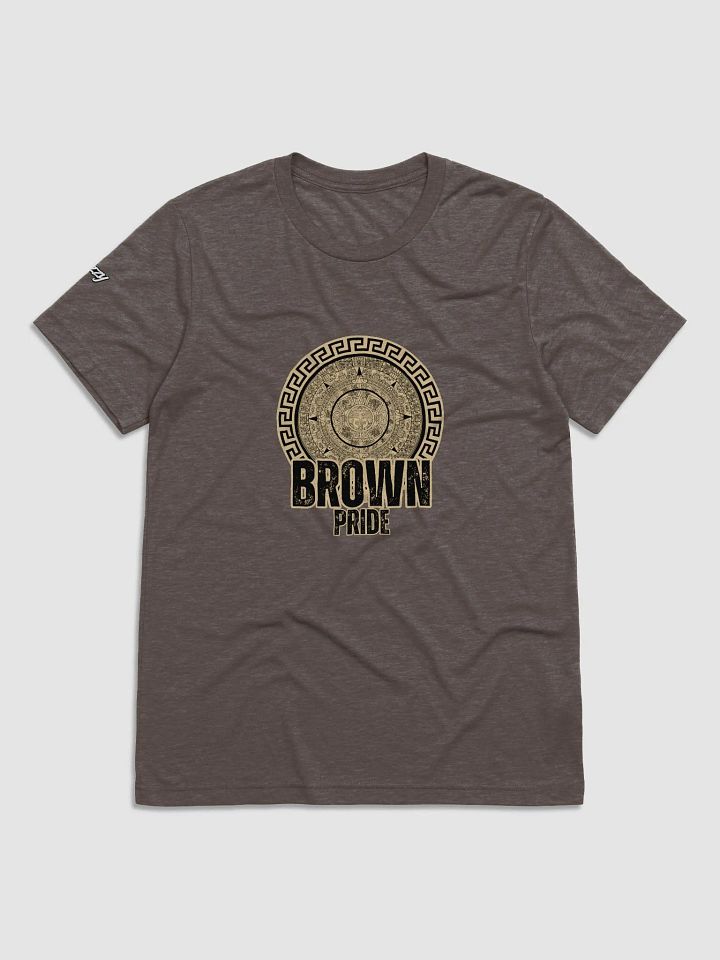 Brown Pride T-Shirt with Aztec Symbol (Beige) product image (5)