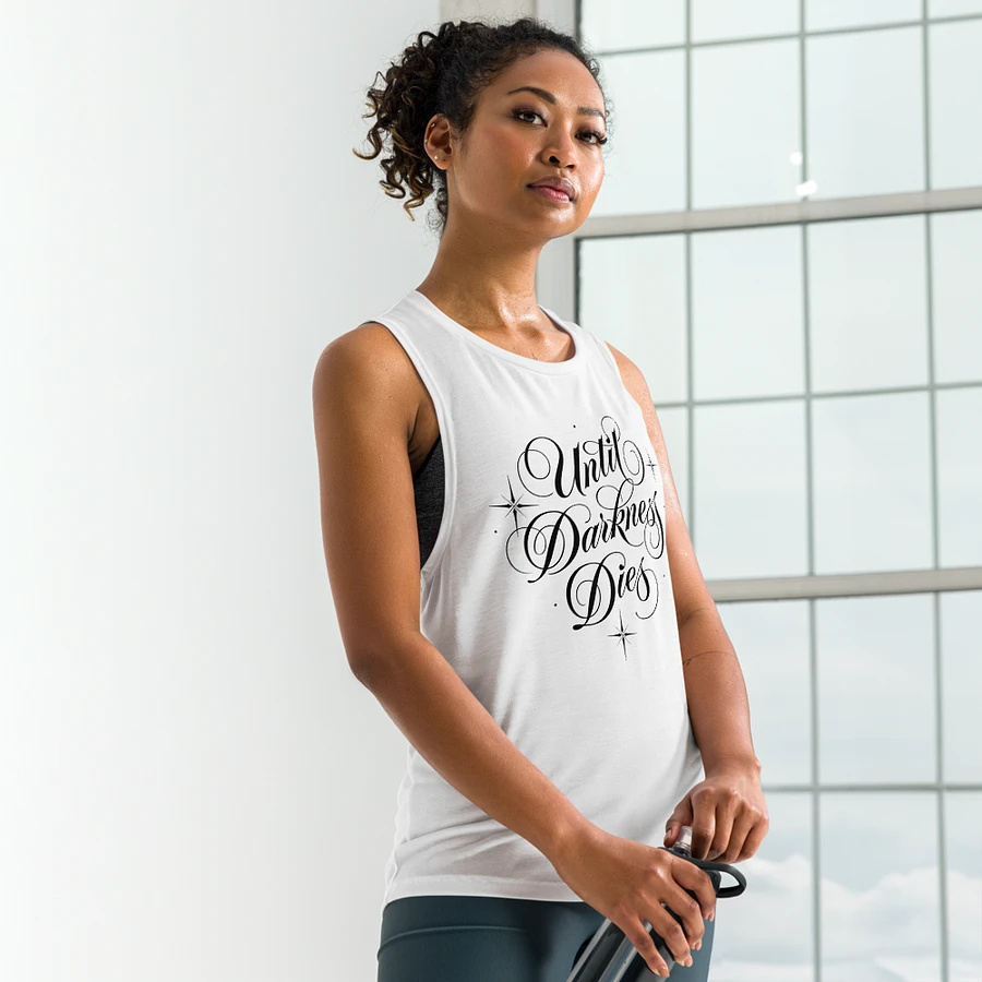 Until Darkness Dies (simple design) Bella+Canvas Women's Flowy Muscle Tank product image (60)