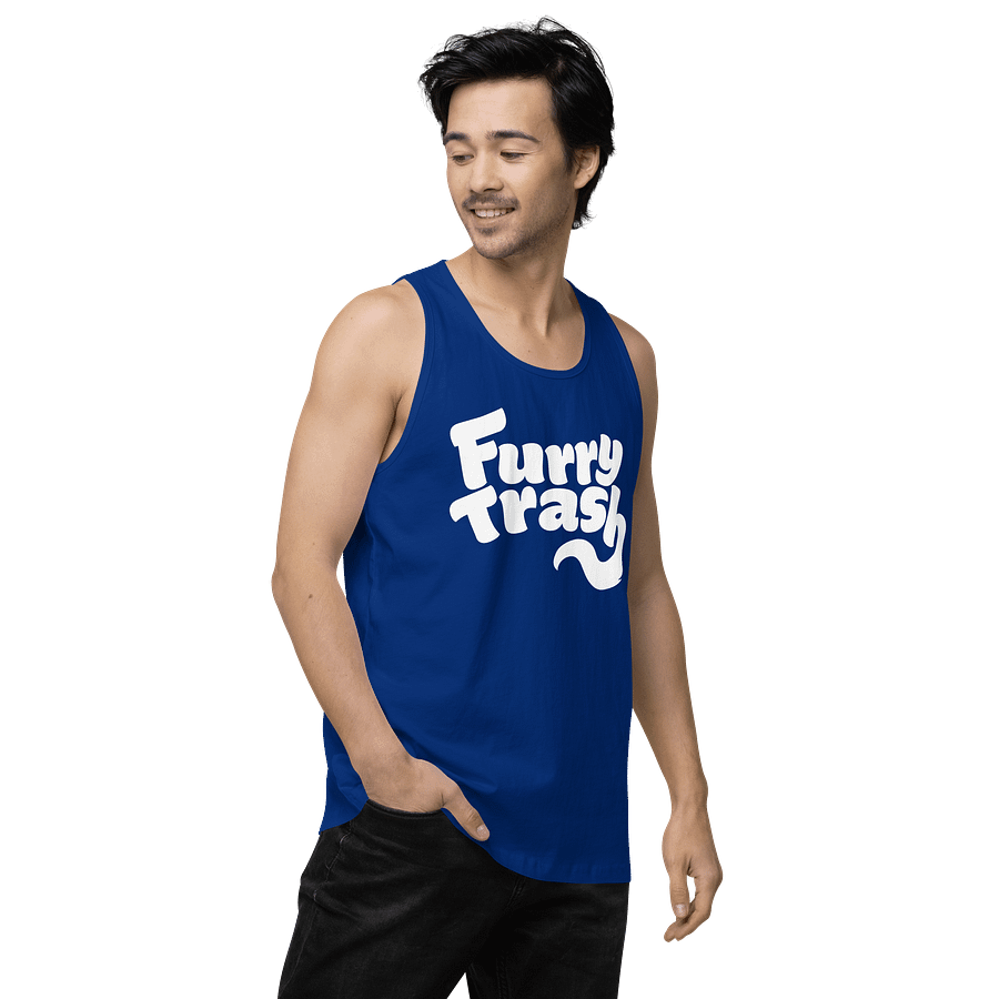 Furry Trash Tank – Bubble Logo (White Print) product image (45)