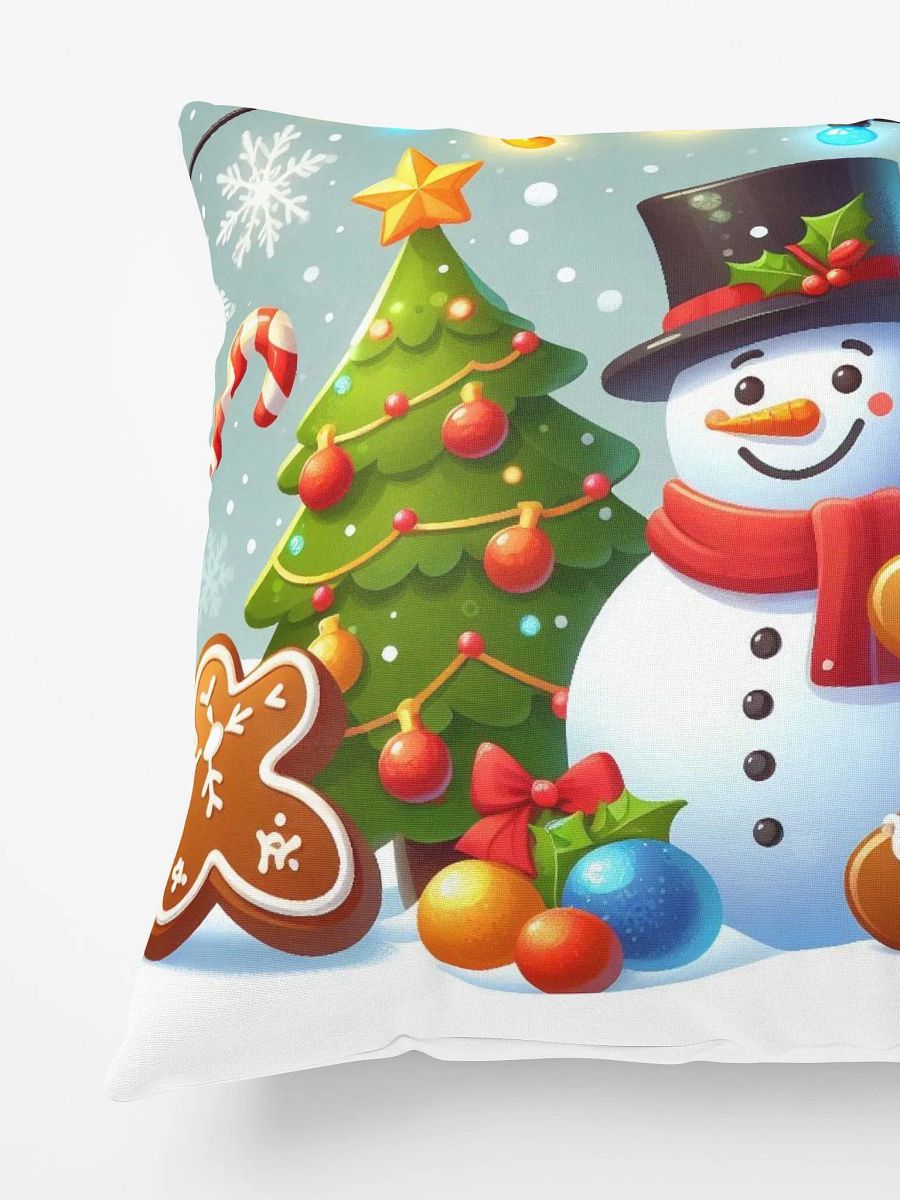 Festive Snowman Holiday Pillow product image (3)