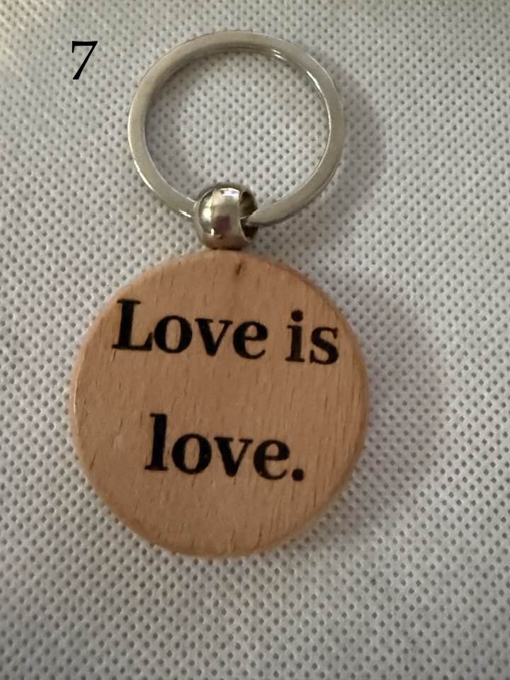 LGBTQ+ Wooden Engraved Keychains | Pride, Love & Identity Designs | Handmade & Meaningful (3) product image (7)