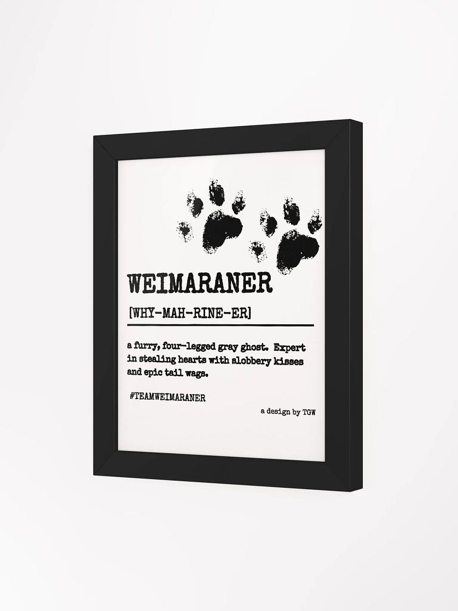 Definition of Weimaraner - Framed Print product image (3)