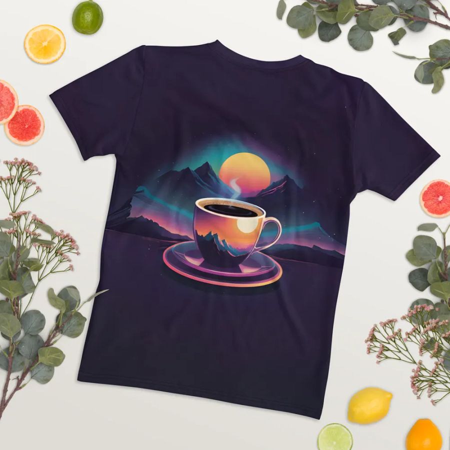 Coffee Sunset All Over Print T-shirt product image (8)