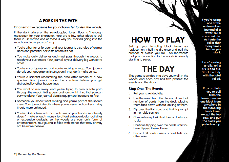 (Digital) Carved by the Garden: a solo folk horror tabletop RPG product image (4)
