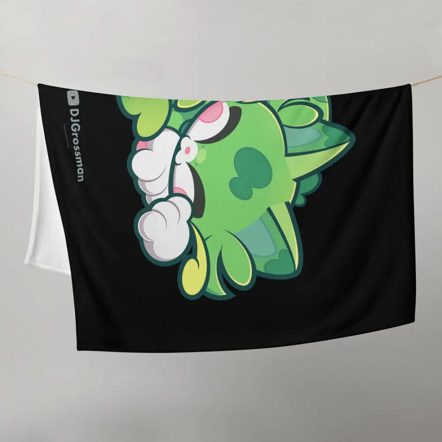 Sleeping Chloe • Throw Blanket (Black) product image (10)