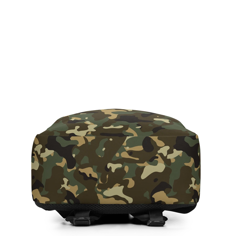 Military Green Camouflage All-Over Print Minimalist Backpack product image (2)