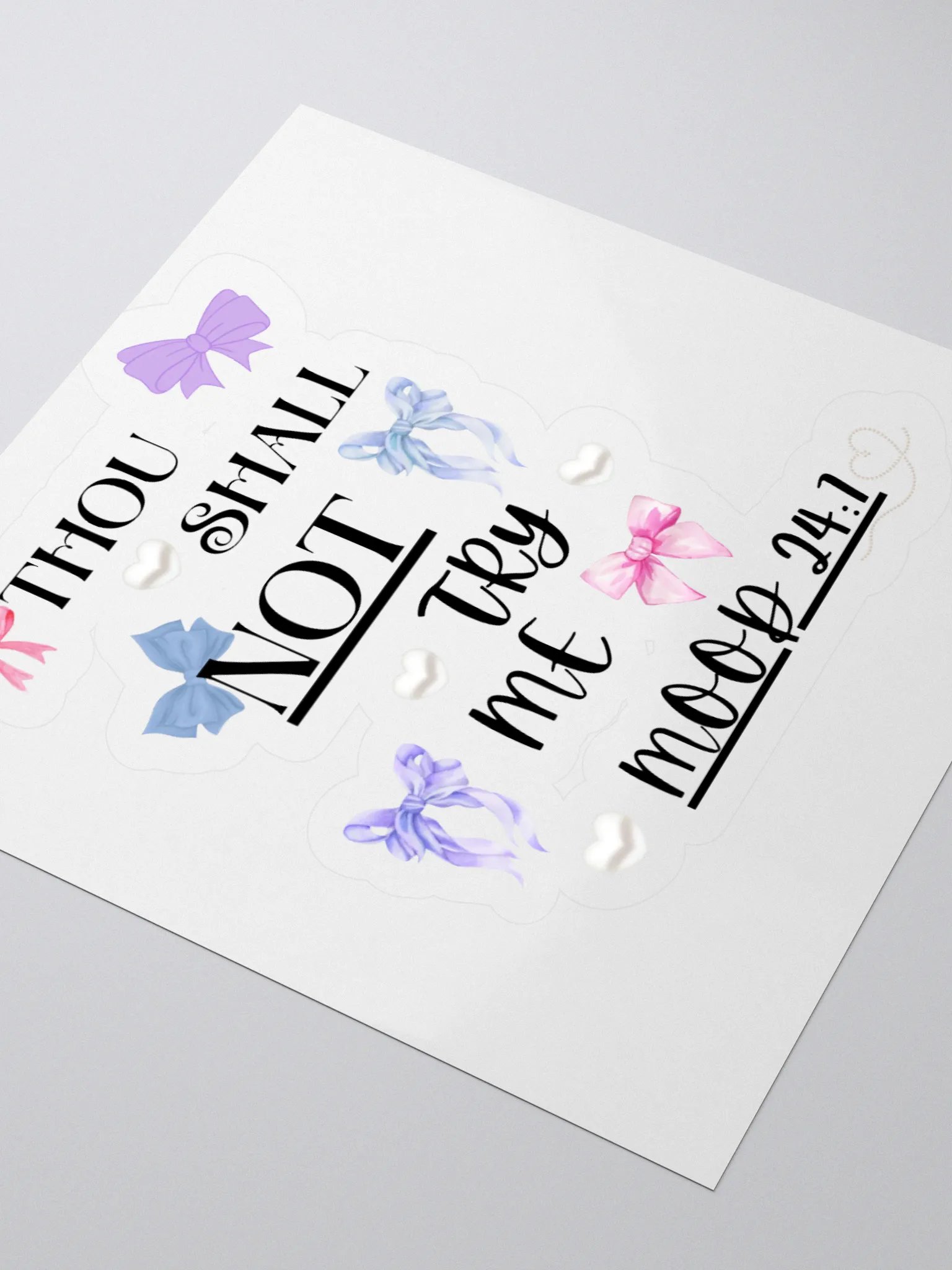 Thou Shall Not Try Me Collection Stickers product image (3)