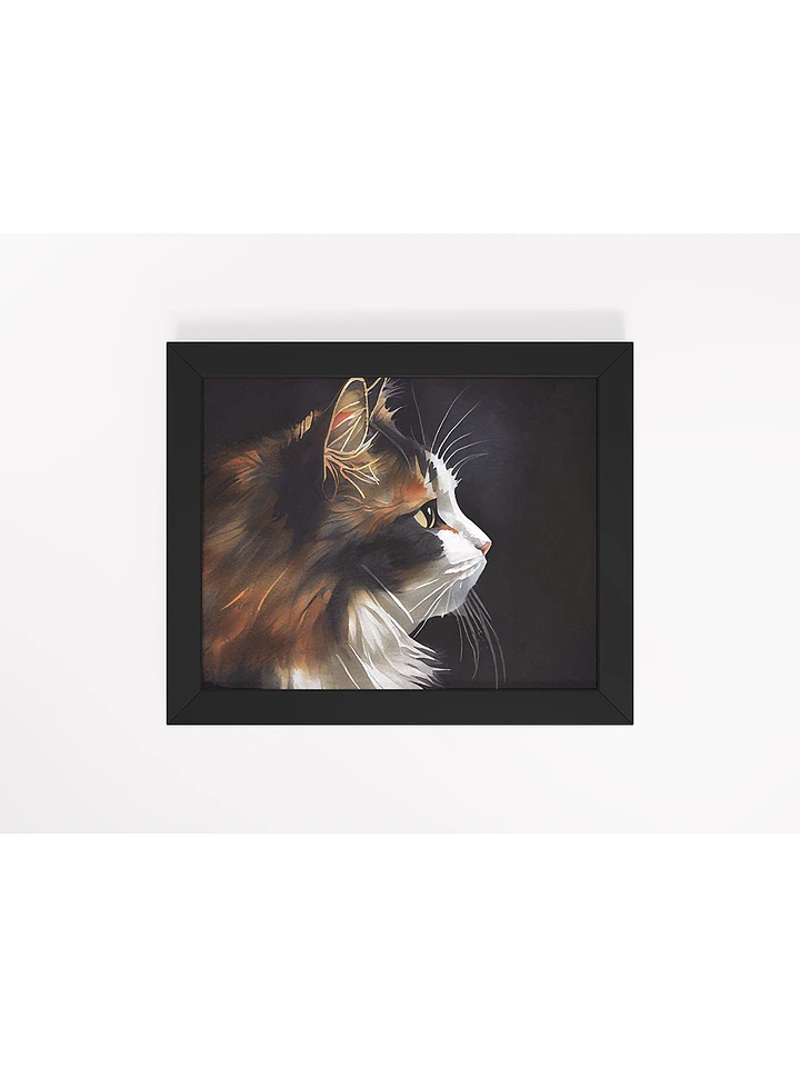 Sweet Kitty Profile - Calico Cat Framed Poster product image (1)