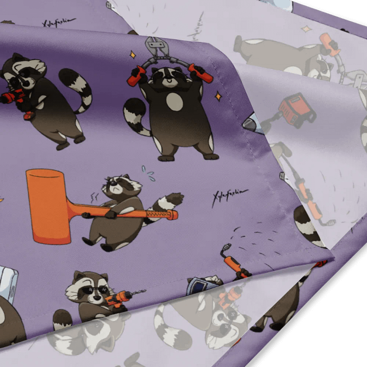 AH! RACCOONS EVERYWHERE! Lilac Bandana product image (2)