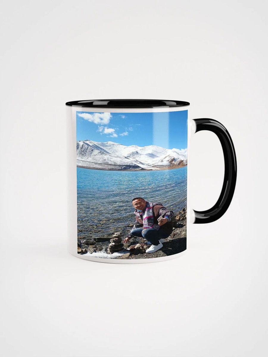 Ceramic Mug with Color Inside: snow mountain product image (2)