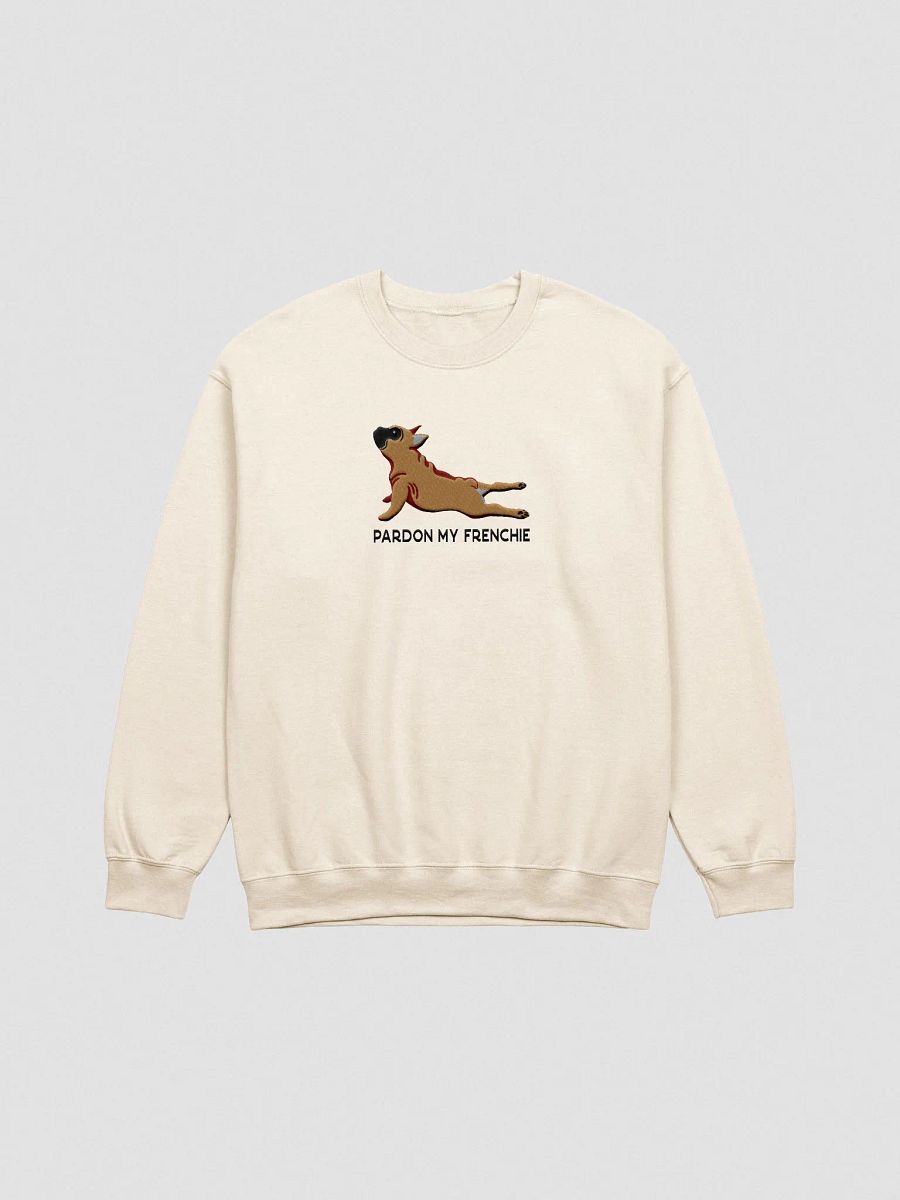 Pardon My Frenchie Sweatshirt (Embroidered) of a French Bulldog product image (4)